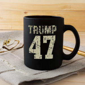 Trump Vance Mug, Camo Trump 47 mug3