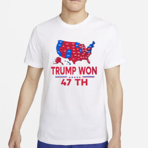 Trump Won 47th President Shirt, Ballot Map 2024 T-shirt, president Trump Shirts2