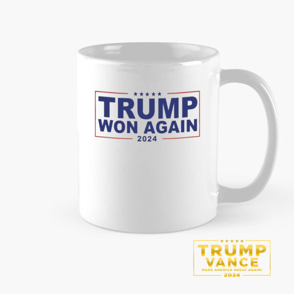 Trump Won Again Mug, Trump 2024 Mugs1