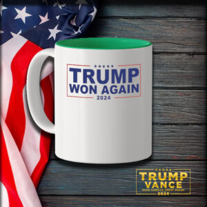 Trump Won Again Mug, Trump 2024 Mugs3