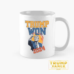 Trump Won Again Mug, Trump Mugs1