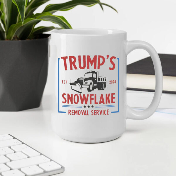 Trump for President 2024 Mug, Trump Snowflake Removal Service Mug