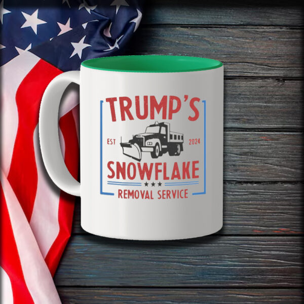 Trump for President 2024 Mug, Trump Snowflake Removal Service Mug1