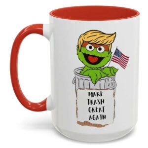 Trump garbage political mug, Trump followers garbage, MAGA mugs1