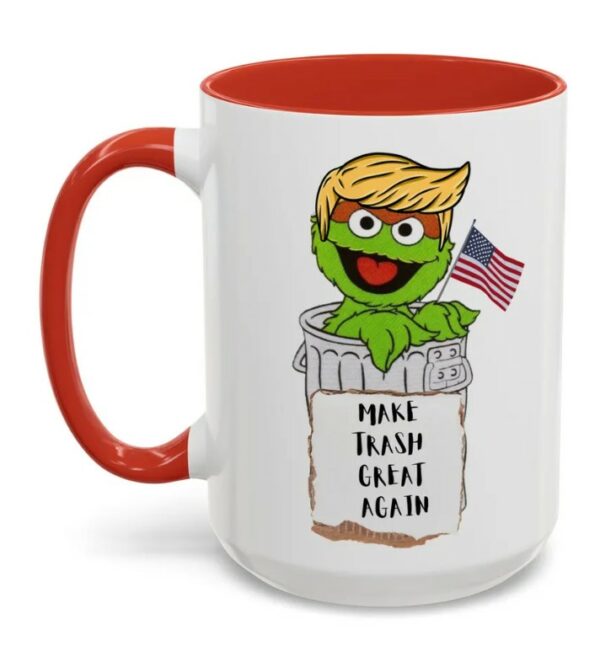 Trump garbage political mug, Trump followers garbage, MAGA mugs1