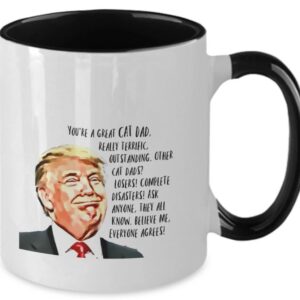 Trump mug cat dad, President Donald trump republican funny political Mugs