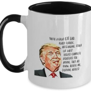 Trump mug cat dad, President Donald trump republican funny political Mugs1