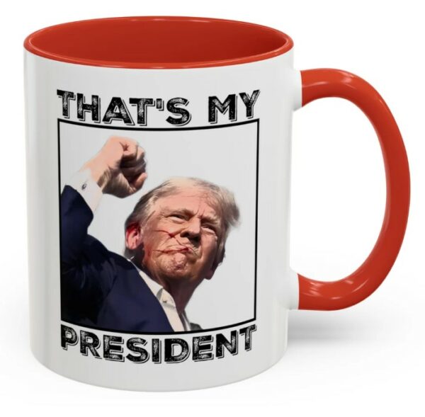 Trump shot Mug, Trump shooting Mug, President Trump shot Mug2