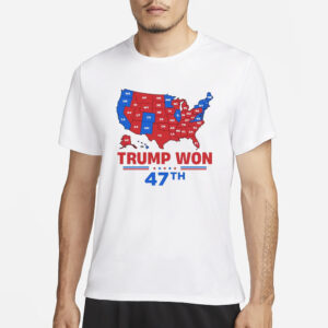 Trump won shirt, I Love How America Turns Red Shirt3