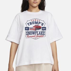 Trump’s Snowflake Removal Service Funny Trump President 2024 Shirt