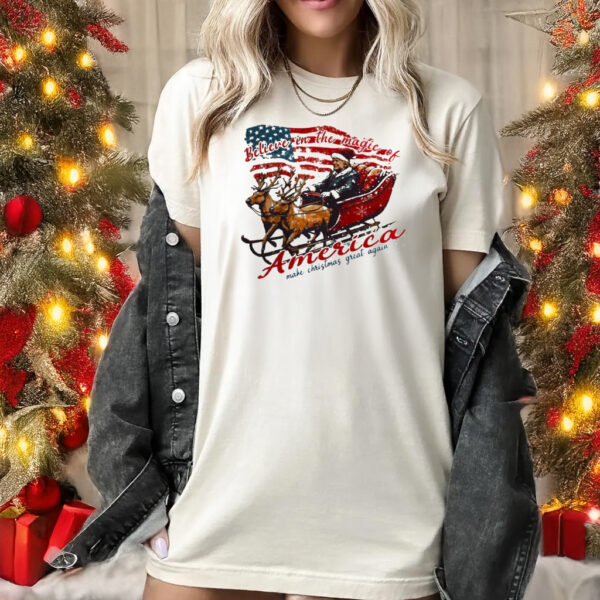 believe in the magic of america make christmas great again shirt1