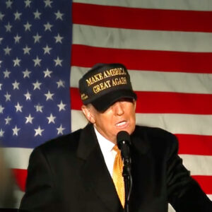 black and gold maga hat