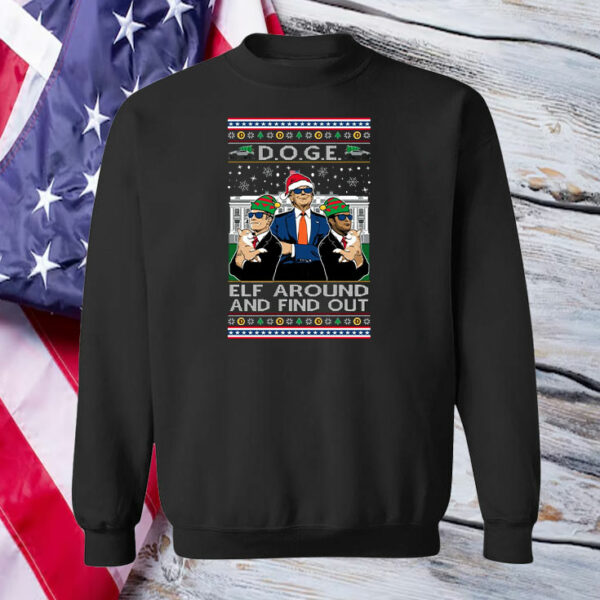 Doge Elf Around and Find Out Trump Elon Vivek T-Shirt