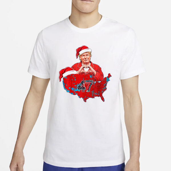 Donald Trump Christmas Red Usa Coverage Trump Xmas T-Shirts2