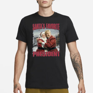 Humorous Trump Christmas Shirts, Santa's Favorite President Shirt3