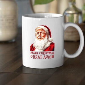 Trump Christmas Mug, Santa Make America Great Again Mug, president Trump Mug2