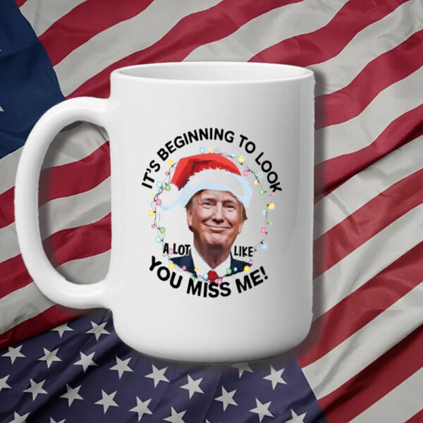 Trump Christmas Mug, Santa Trump Xmas Mug, you miss me Mug3