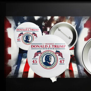 47th President Donald Trump 45-47 Inauguration Button