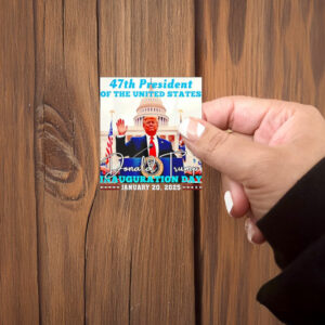 47th president of the US Donald Trump Inauguration Day Sticker ,Car Magnet