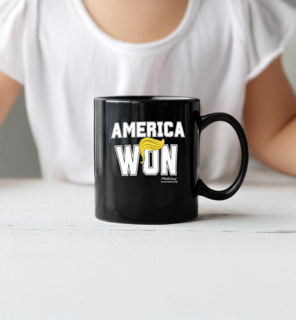 America Won Trump Hair Mug