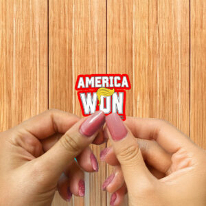 America Won Trump Hair Sticker ,Car Magnet