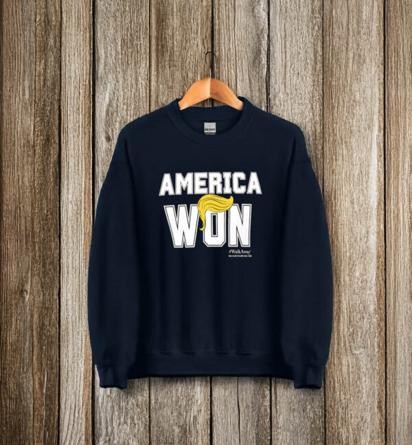 America Won Trump Hair T-Shirt