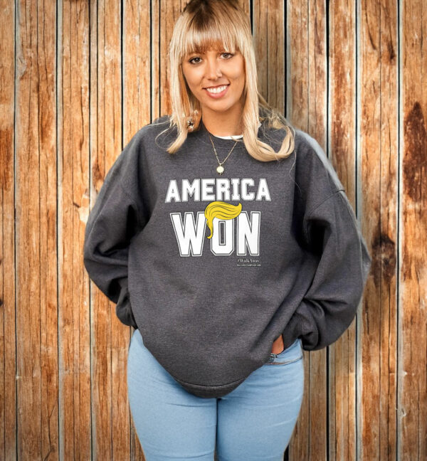 America Won Trump Hair T-Shirt