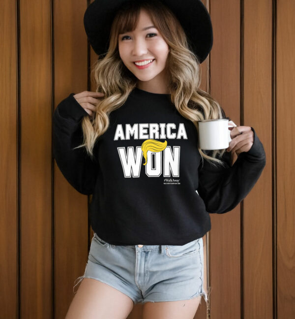 America Won Trump Hair T-Shirt