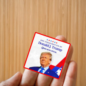 Commemorate the 2nd Inauguration of Donald J. Trump with this Exclusive Sticker ,Car Magnet