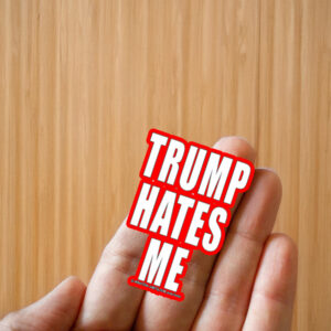 Destroyartinc Winston Smith Trump Hates Me Sticker ,Car Magnet