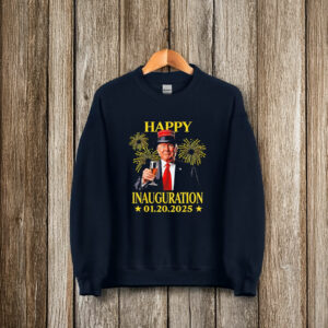 Donald Trump Drink Wine Party Happy Inauguration 01.20.2025 T-Shirt