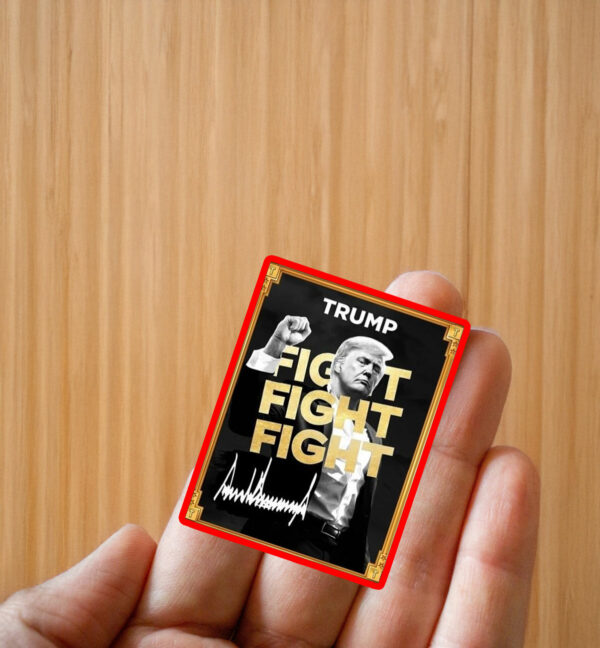 Donald Trump Fight Fight Fight Meme Coin Sticker ,Car Magnet