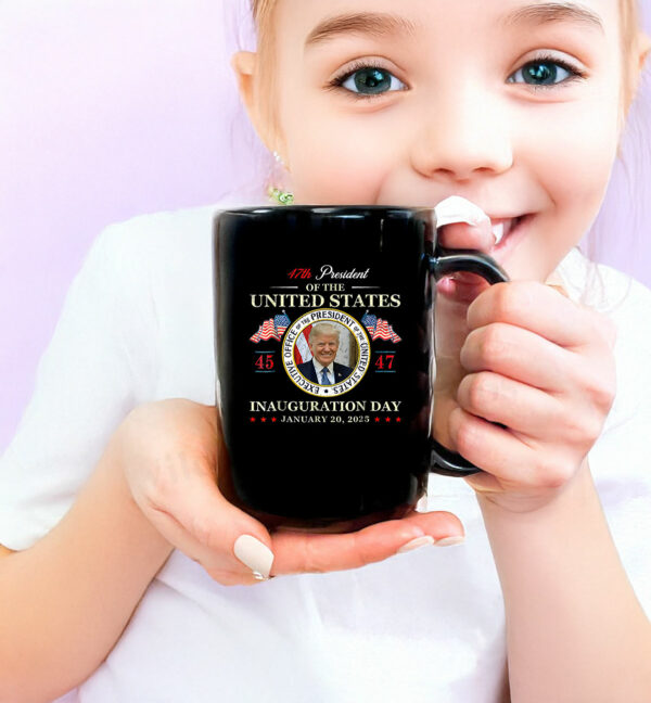 Donald Trump Inauguration Day 2025 47th President USA Flag Mug