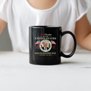 Donald Trump Inauguration Day 2025 47th President USA Flag Mug