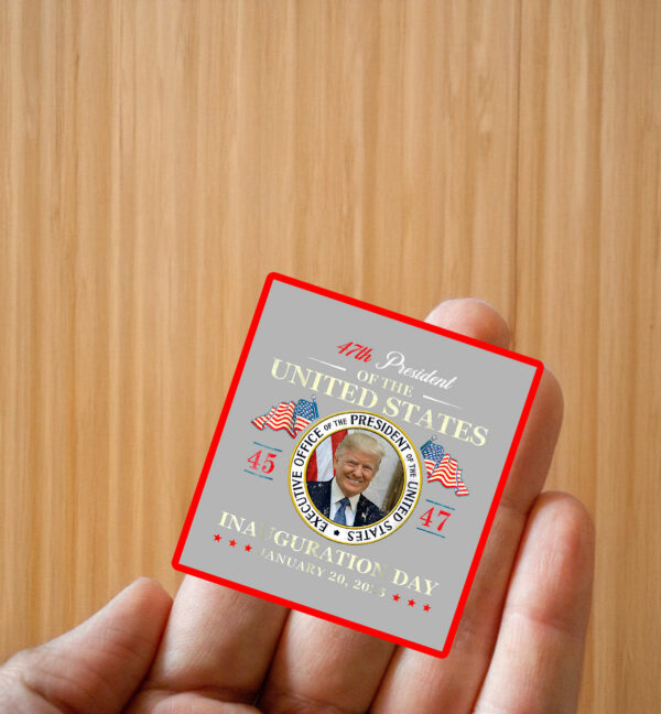 Donald Trump Inauguration Day 2025 47th President USA Flag Sticker ,Car Magnet