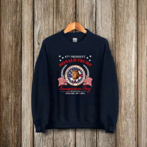 Donald Trump Inauguration Day 2025 USA 47th President 45 47 T-Shirt