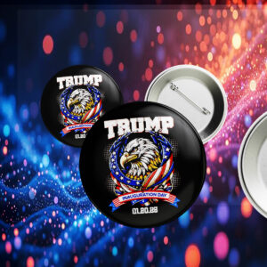 Donald Trump inauguration day 2025 bald eagle Button