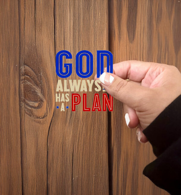 God Always Has A Plan Trump Sticker ,Car Magnet