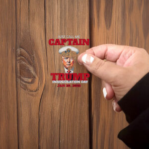 Just Call Me Captain Trump Inauguration Day Jan 20, 2025 Sticker ,Car Magnet