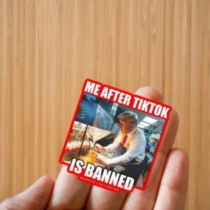 Linda Finegold Me After Tiktok Is Banned Assholes Live Forever Sticker ,Car Magnet