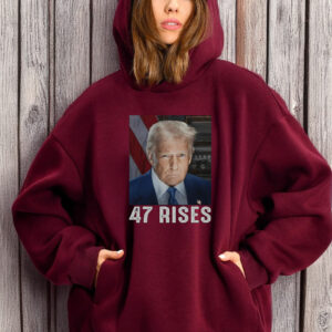 Nice Trump 47 Rises Inauguration Photo Of Donald Trump T-Shirt