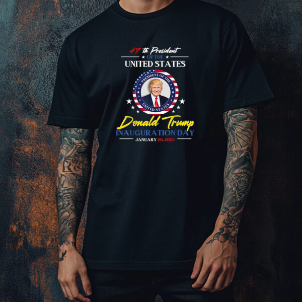 Official Donald Trump Inauguration Day 2025 47th Of The United States President T-Shirt