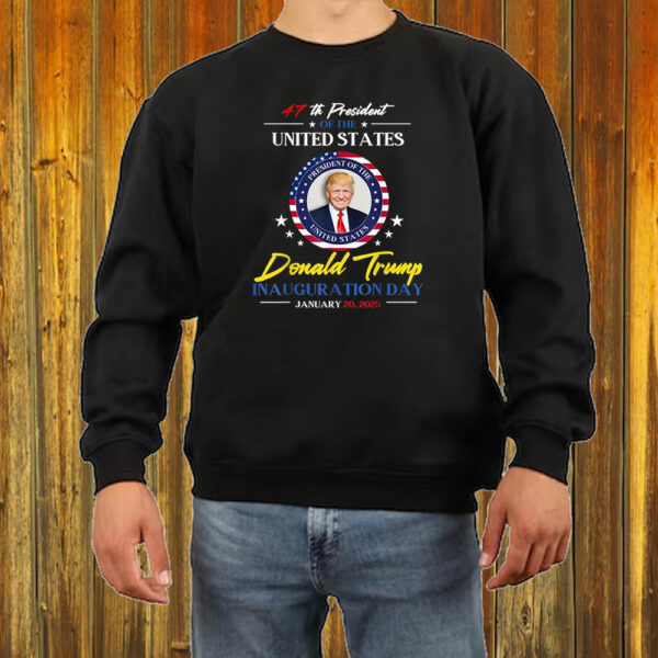 Official Donald Trump Inauguration Day 2025 47th Of The United States President T-Shirt