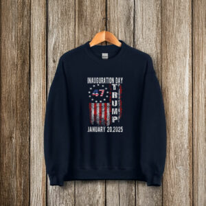 President Donald Trump Inauguration Day 2025 47 Th Flag T-Shirt