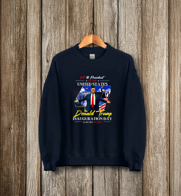 President Donald Trump Inauguration Day 2025 47Th Usa Flag T-Shirts