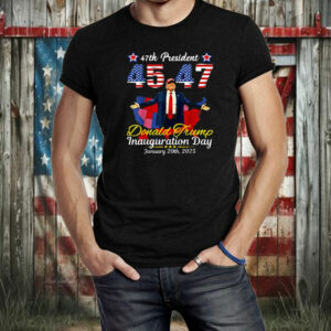 President Donald Trump Inauguration Day 2025 Memorabilia Flag T-Shirt