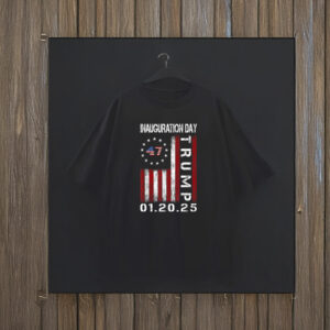 President Donald Trump Inauguration Day 2025 Memorabilia Flag T-Shirts