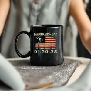 President Donald Trump Inauguration Day 2025 USA Flag Mug