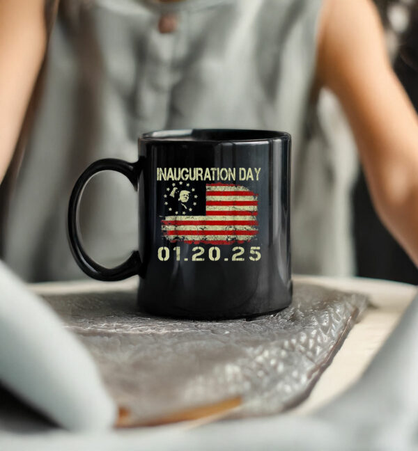 President Donald Trump Inauguration Day 2025 USA Flag Mug