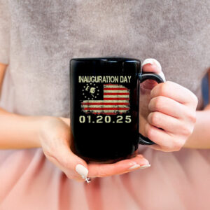 President Donald Trump Inauguration Day 2025 USA Flag Mug